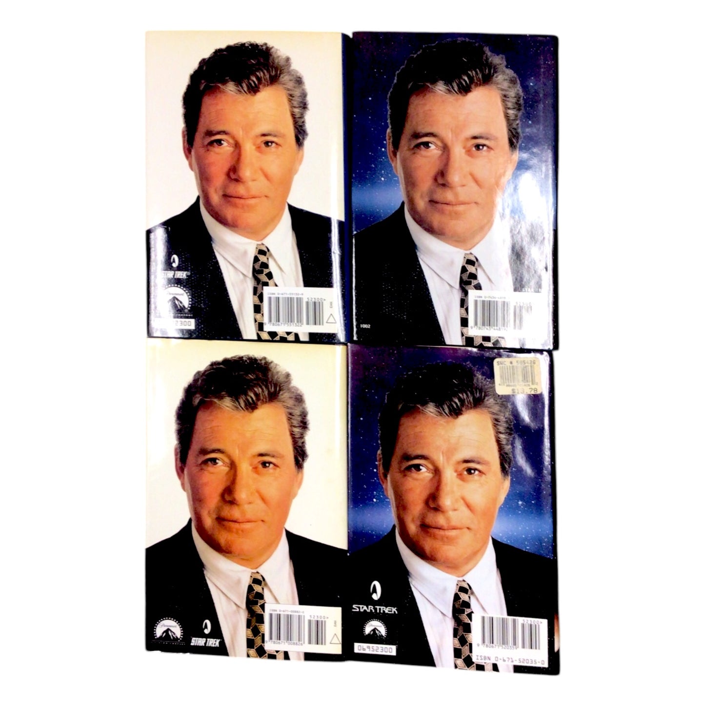 Four Star Trek Novels by William Shatner (Hardcover Editions)