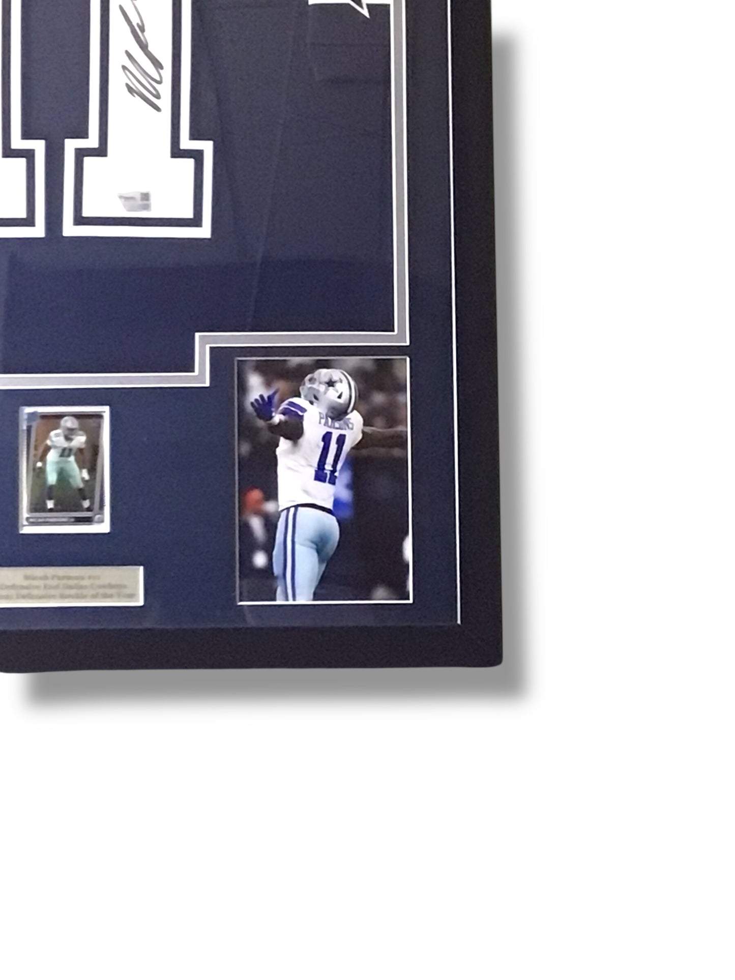 Framed Nike Micah Parsons Signed Jersey w/ Fanatics Authentication & Sports Card