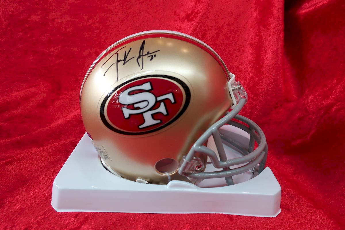 NFL San Francisco 49ers Frank Gore Sign Autograph Riddell Mini