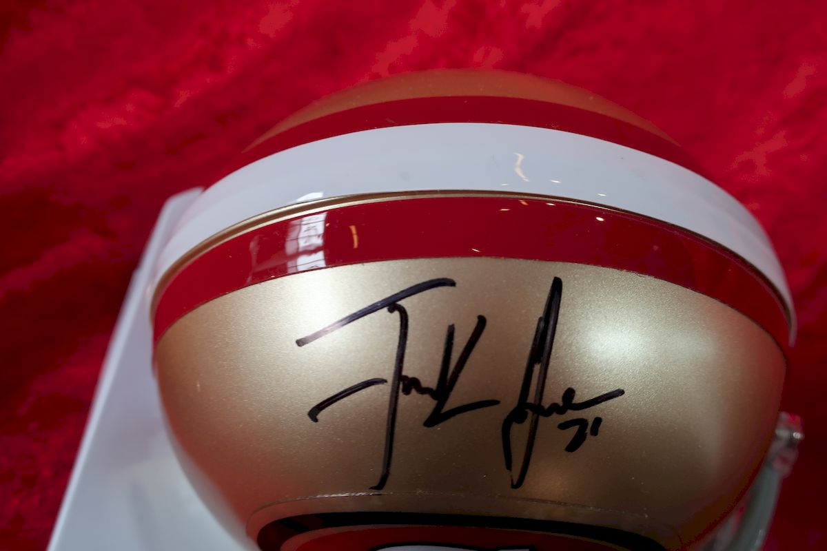 frank gore autographed football