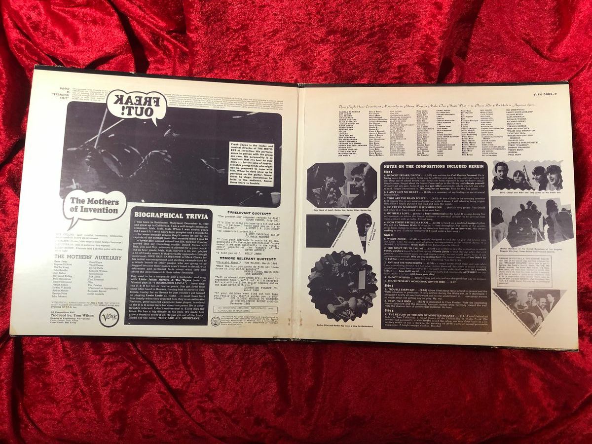 Frank Zappa & Mothers of Invention- Freak Out Double LP