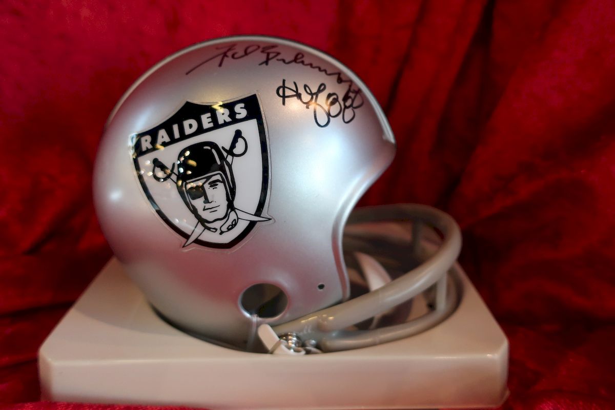 fred biletnikoff signed football