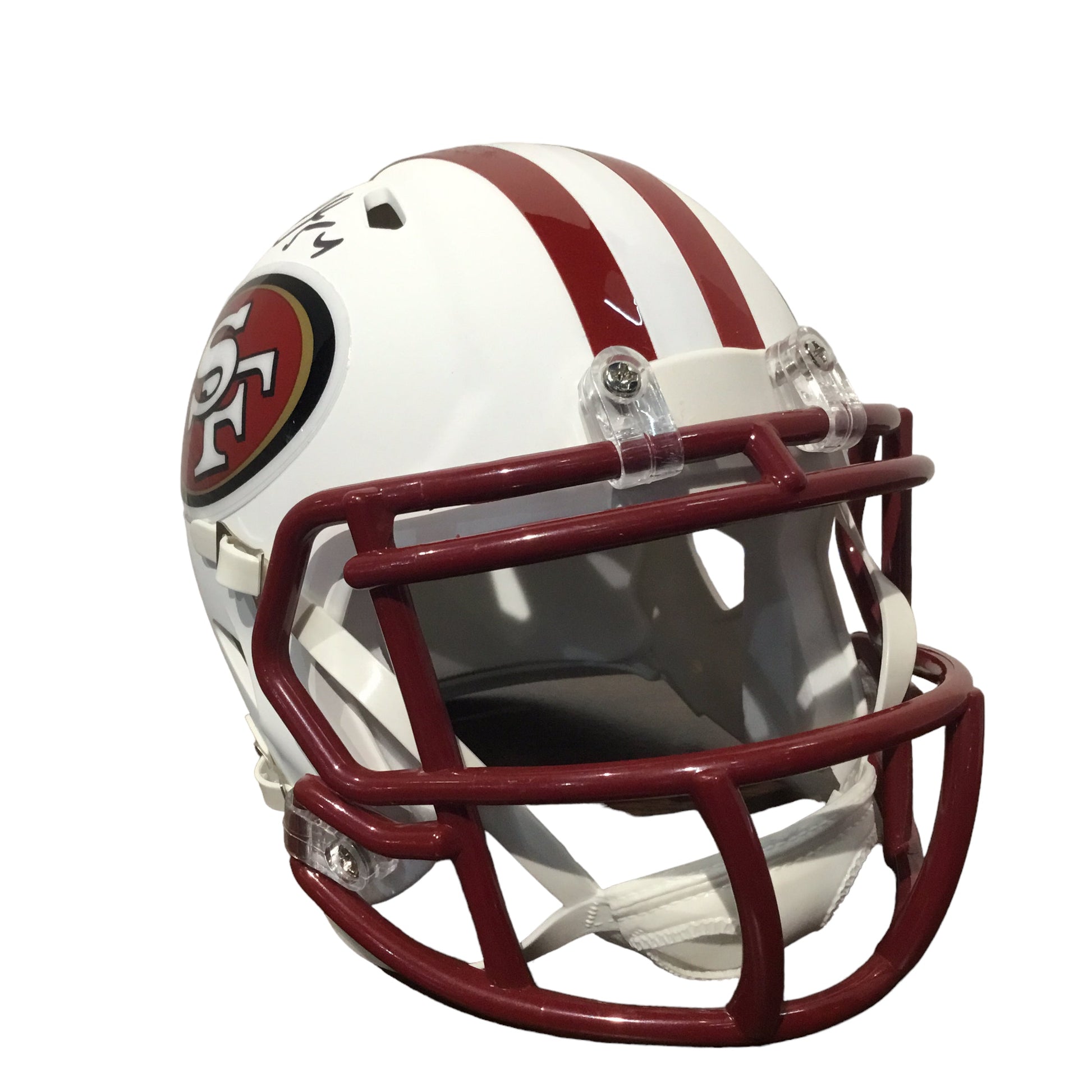 Fred Warner Autographed San Francisco 49ers White Mini Helmet with Beckett Certification