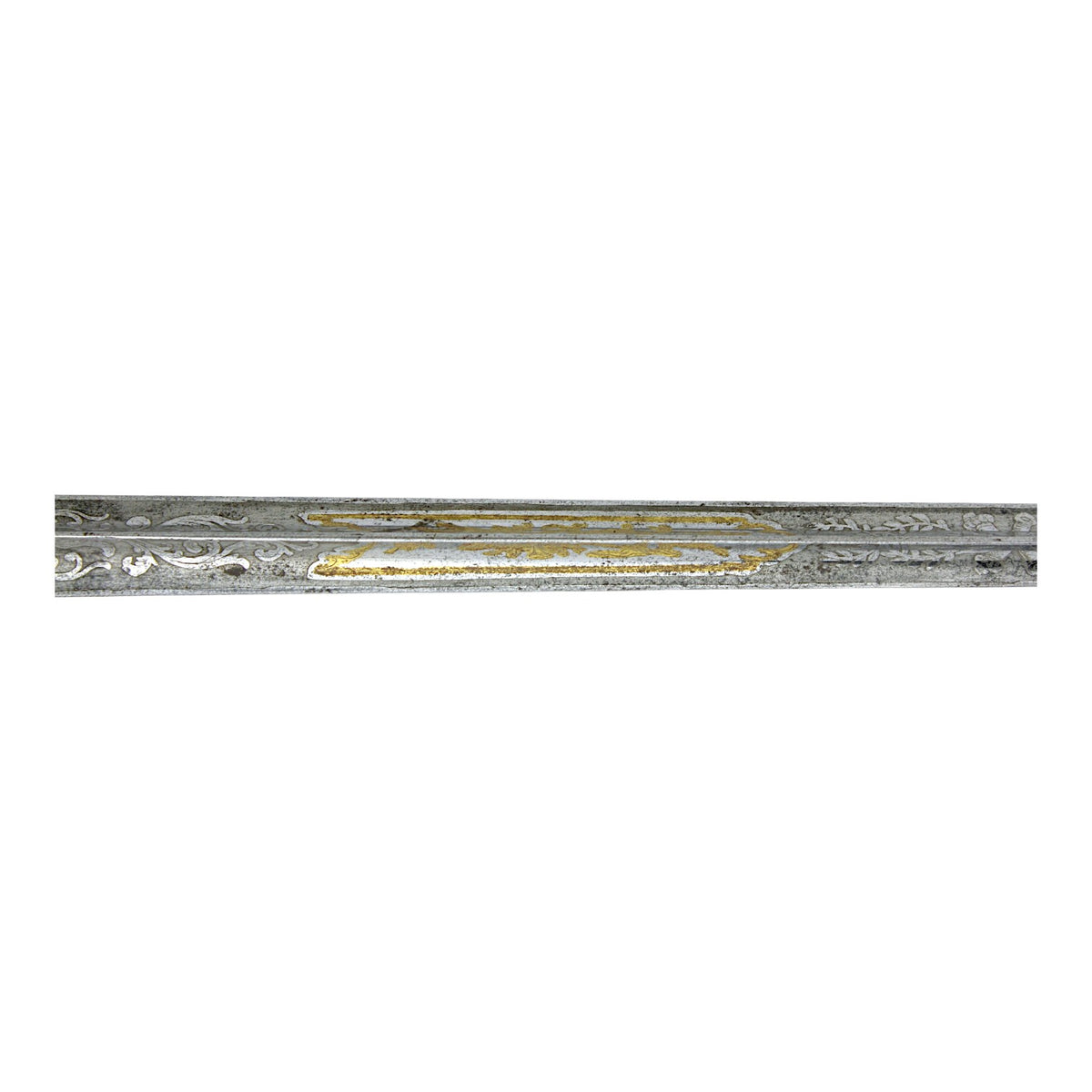 French First Empire Silver Hilt Napoleonic Court Sword with Eagle & Gold Blade