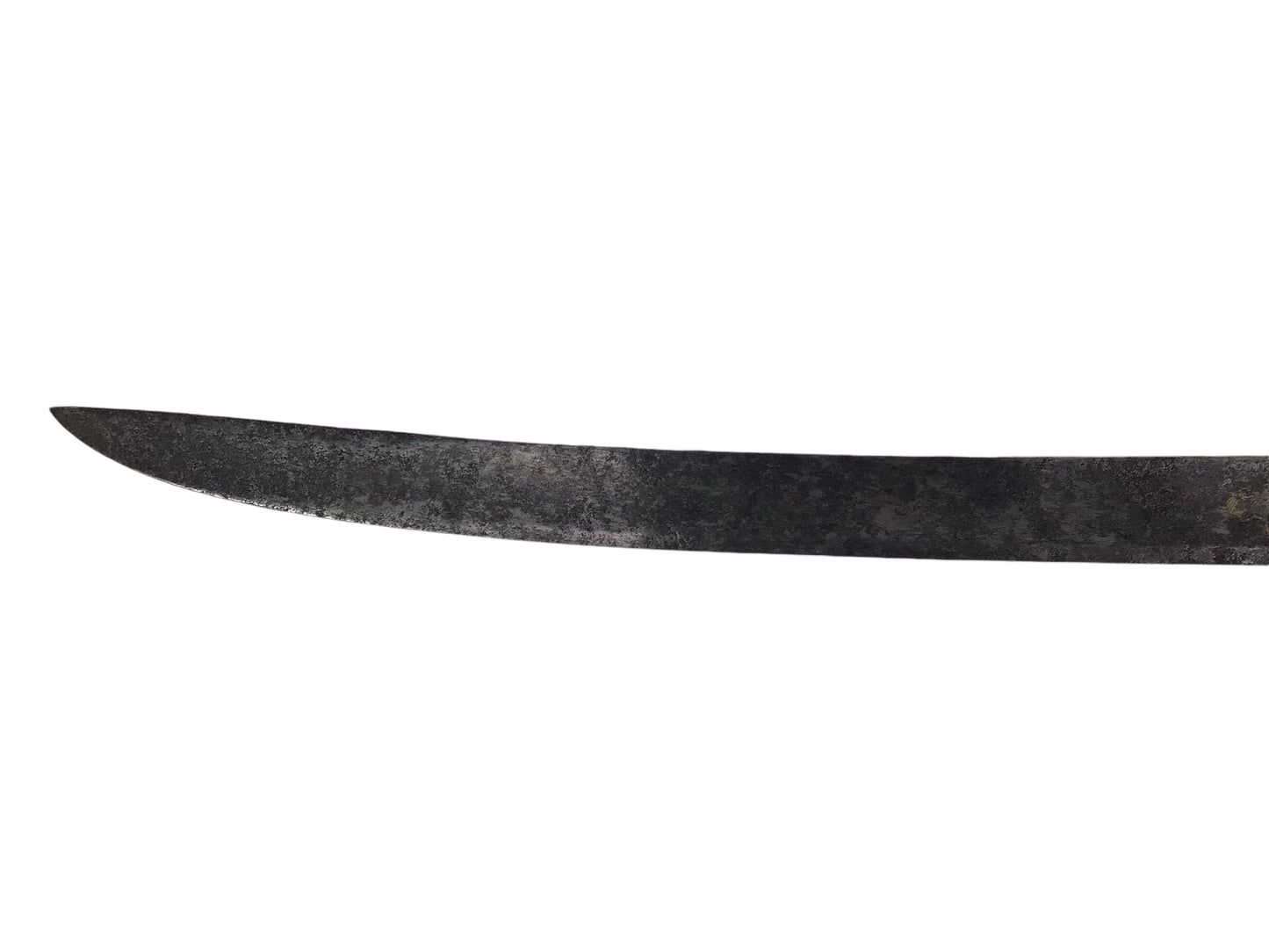 French Hunting Sword 18th C Rev War Era Silver Hilt Gold Inlaid Blade Rare