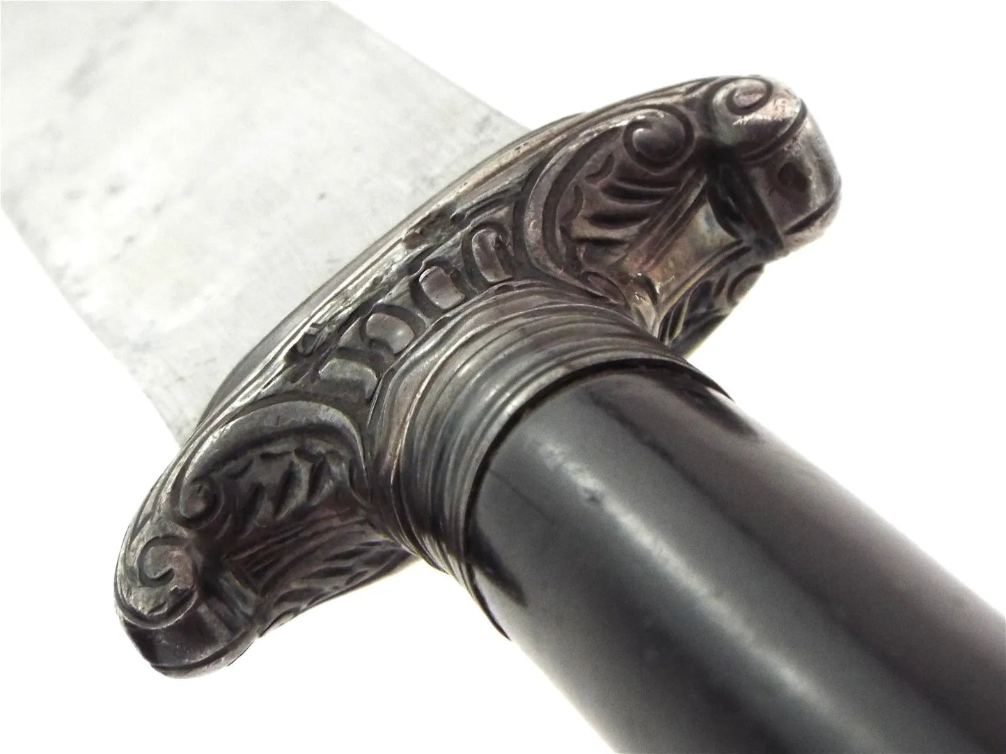 French Plug Bayonet 17th C Silver Hilt Reversible Dagger Musket Mount