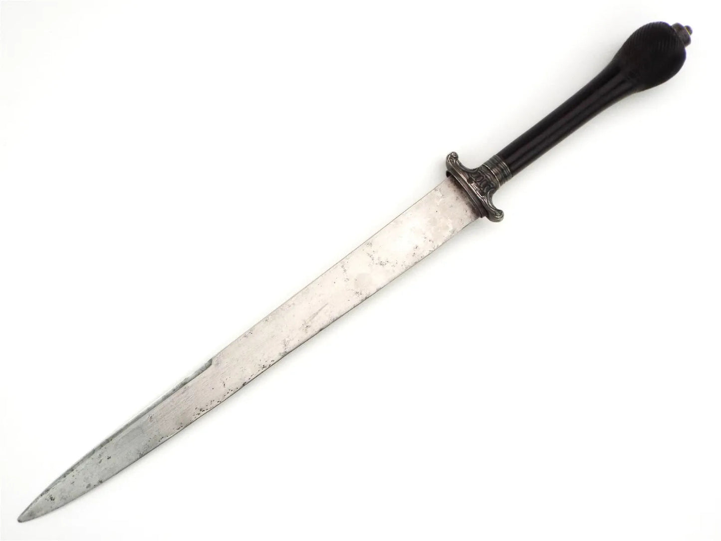 French Plug Bayonet 17th C Silver Hilt Reversible Dagger Musket Mount