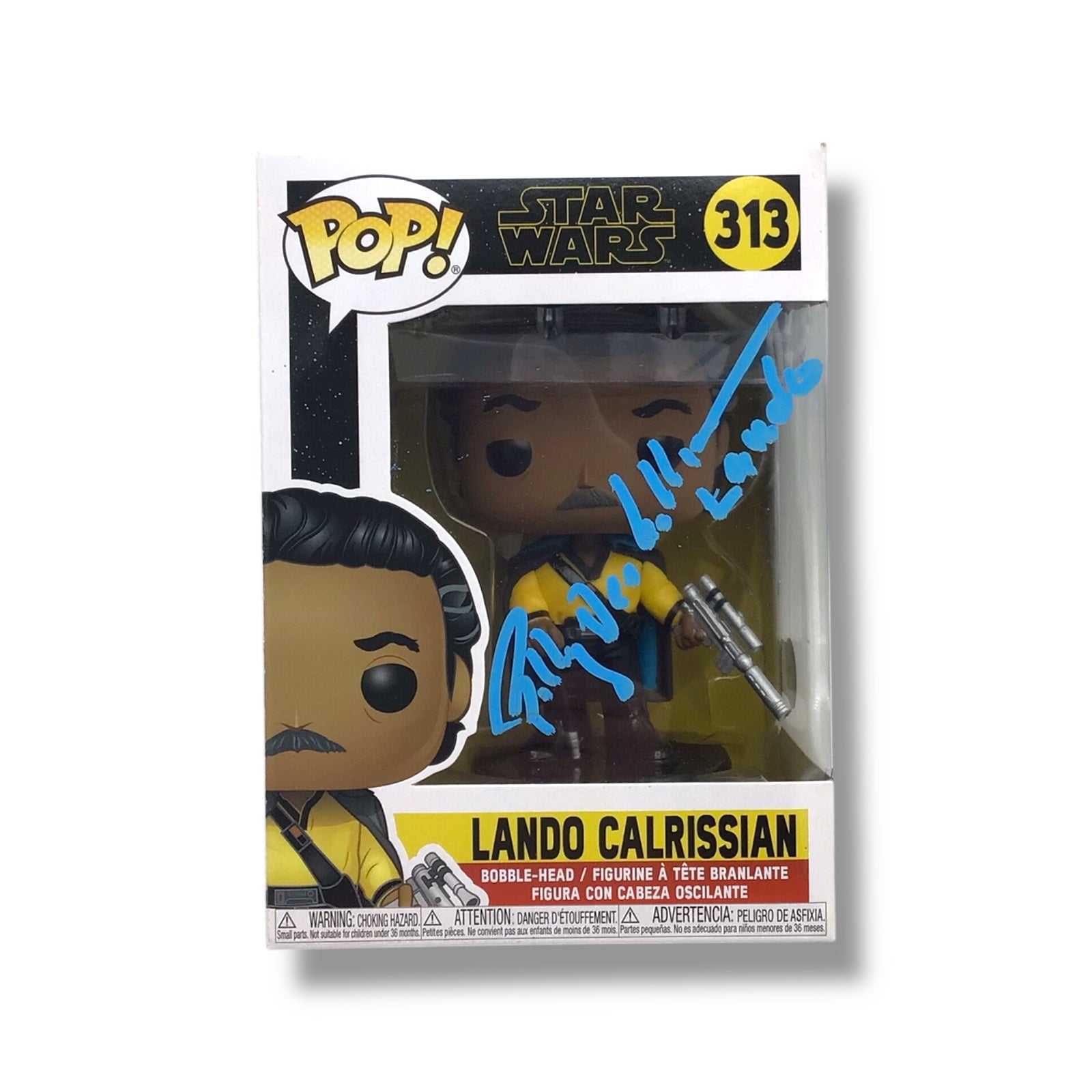 Star Wars Lando Calrissian フィギュア 直筆サイン入り Funko POP! - Star Wars (#313) Lando Calrissian Vinyl Figure