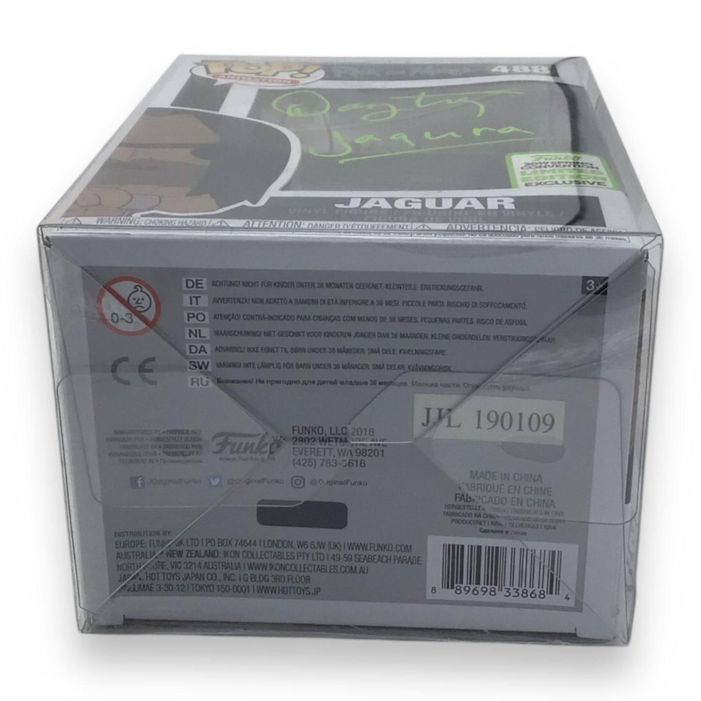 Funko Pop! Animation Rick and Morty Jaguar #488 - Signed by Danny Trejo