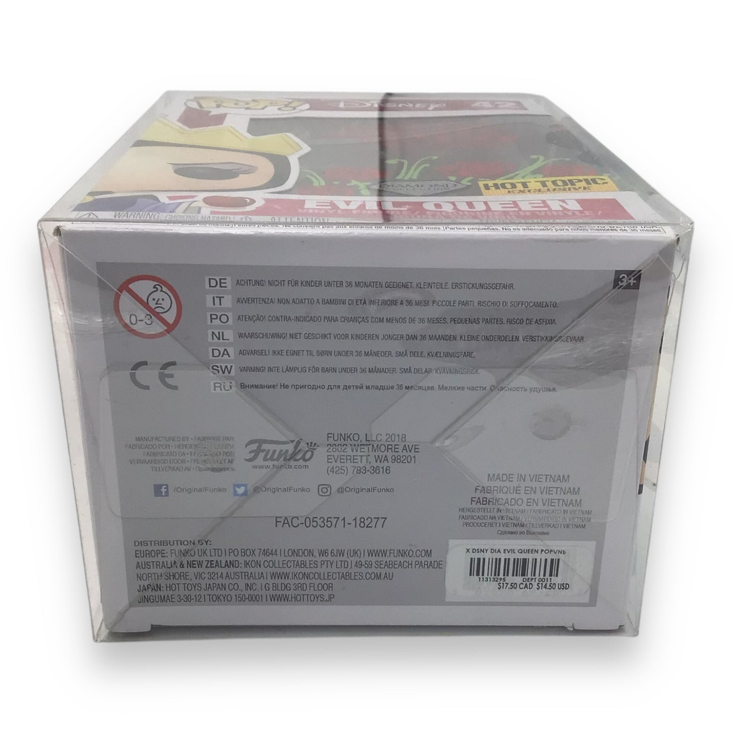 Funko Pop! Disney Evil Queen #42 - Signed by Guy Gilchrist, Hot Topic Exclusive