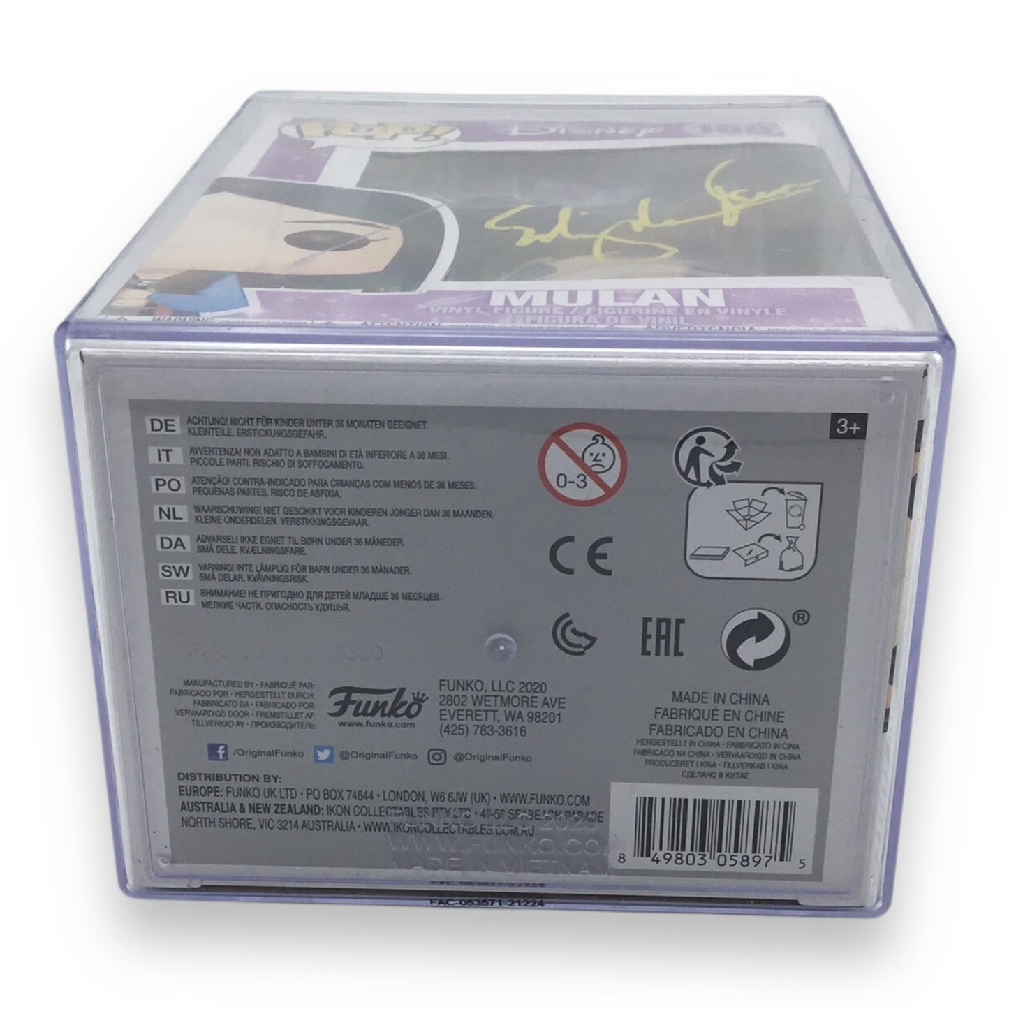 Funko Pop! Mulan #166 Signed by Ming-Na Wen