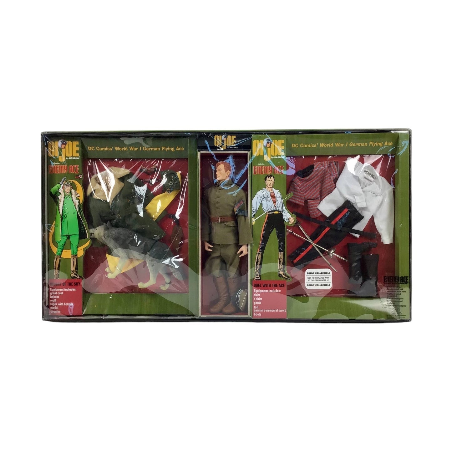 GI JOE Enemy Ace 12" Action Figure DC Comic Military Adventure Hero Box HASBRO 2003.