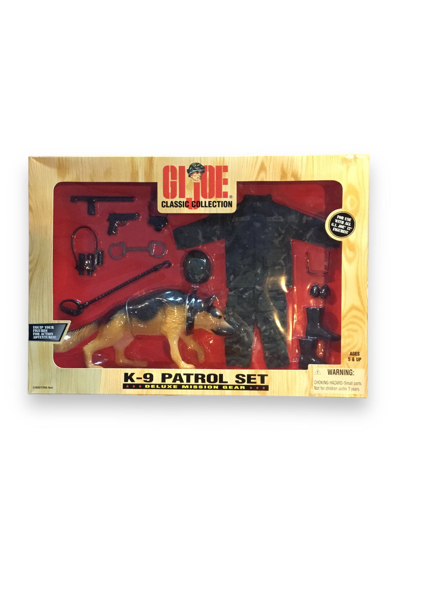 GI Joe Classic Collection - K9 Patrol Set - Deluxe Mission Gear New Sealed  1998