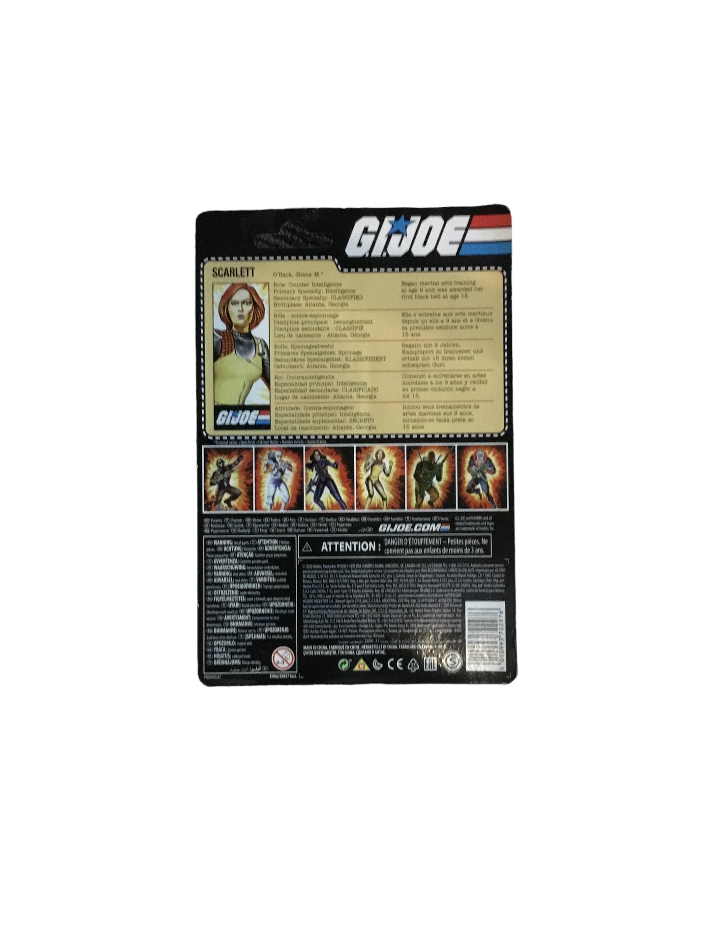 GI Joe Retro Collection Scarlett Figure Hasbro