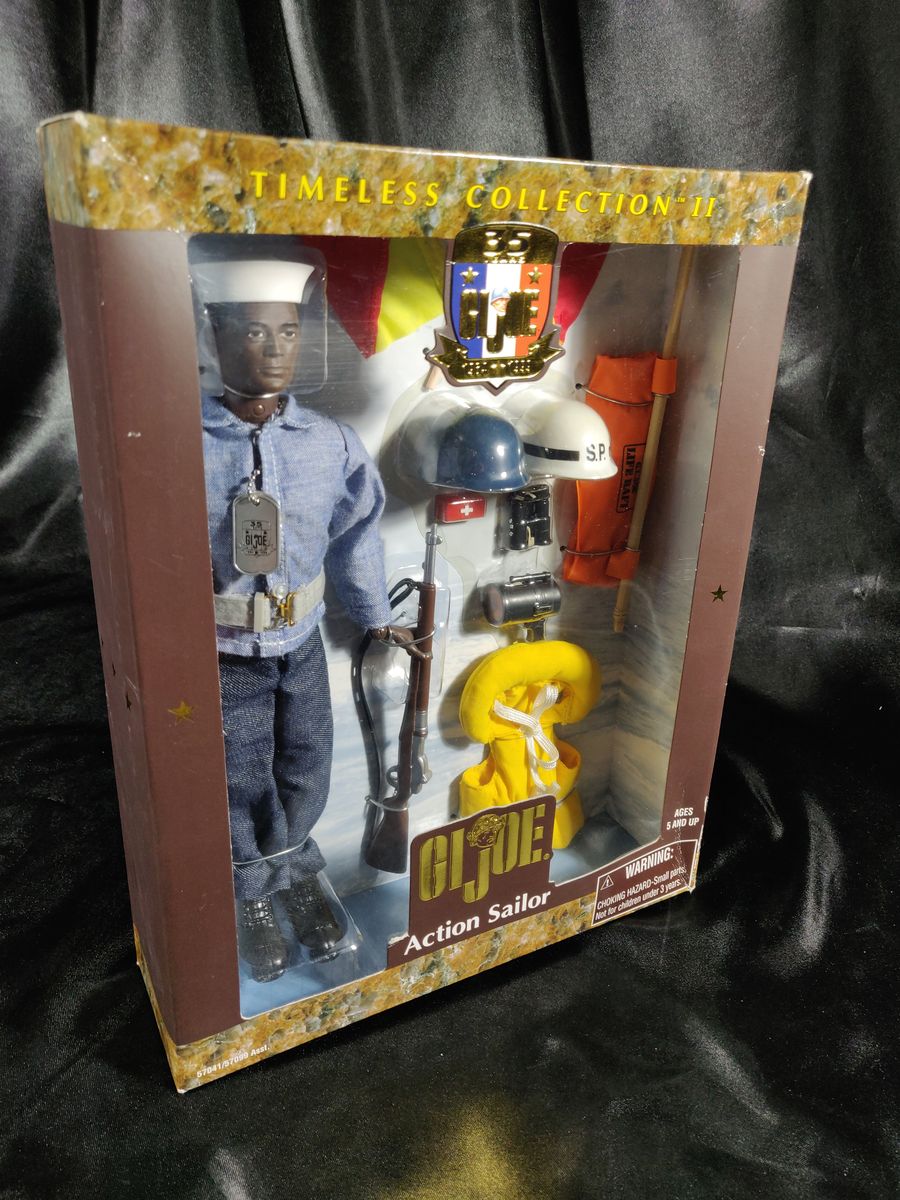 GI Joe Timeless Collection II - Action Sailor (Black) 12" 1999 New Sealed Hasbro
