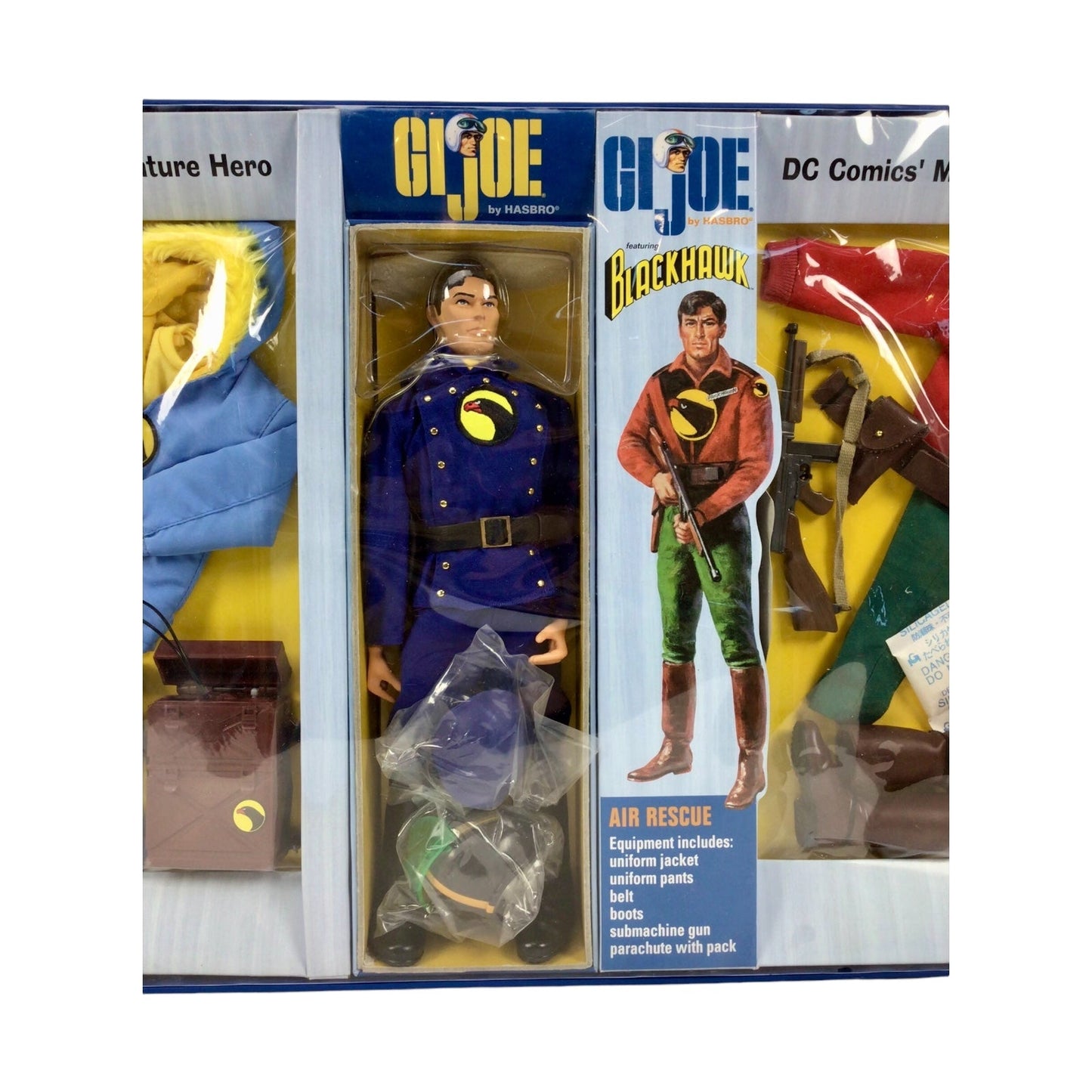 GIJOE Blackhawk 12" Action Figure DC Comic Military Adventure Hero Box HASBRO 2002.