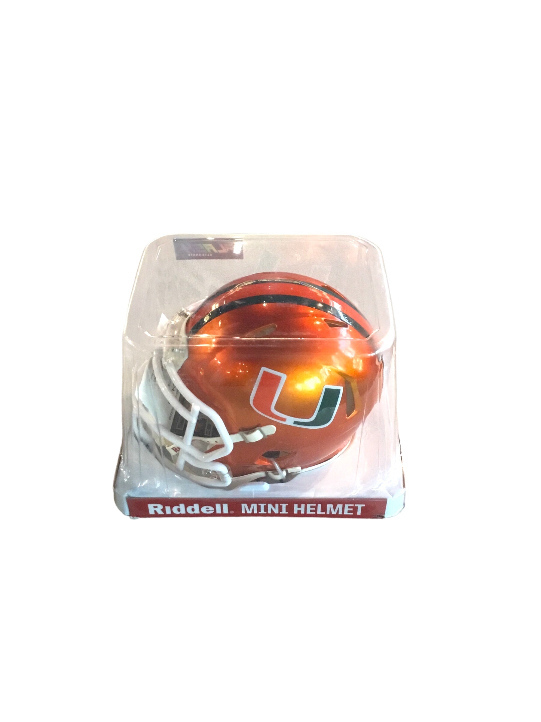 GREG ROUSSEAU AUTOGRAPHED SIGNED MIAMI HURRICANES FLASH MINI HELMET JSA COA