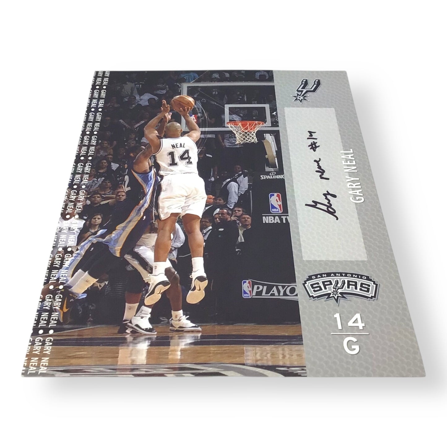 Gary Neal Autographed 8x10 Color Sheet – San Antonio Spurs