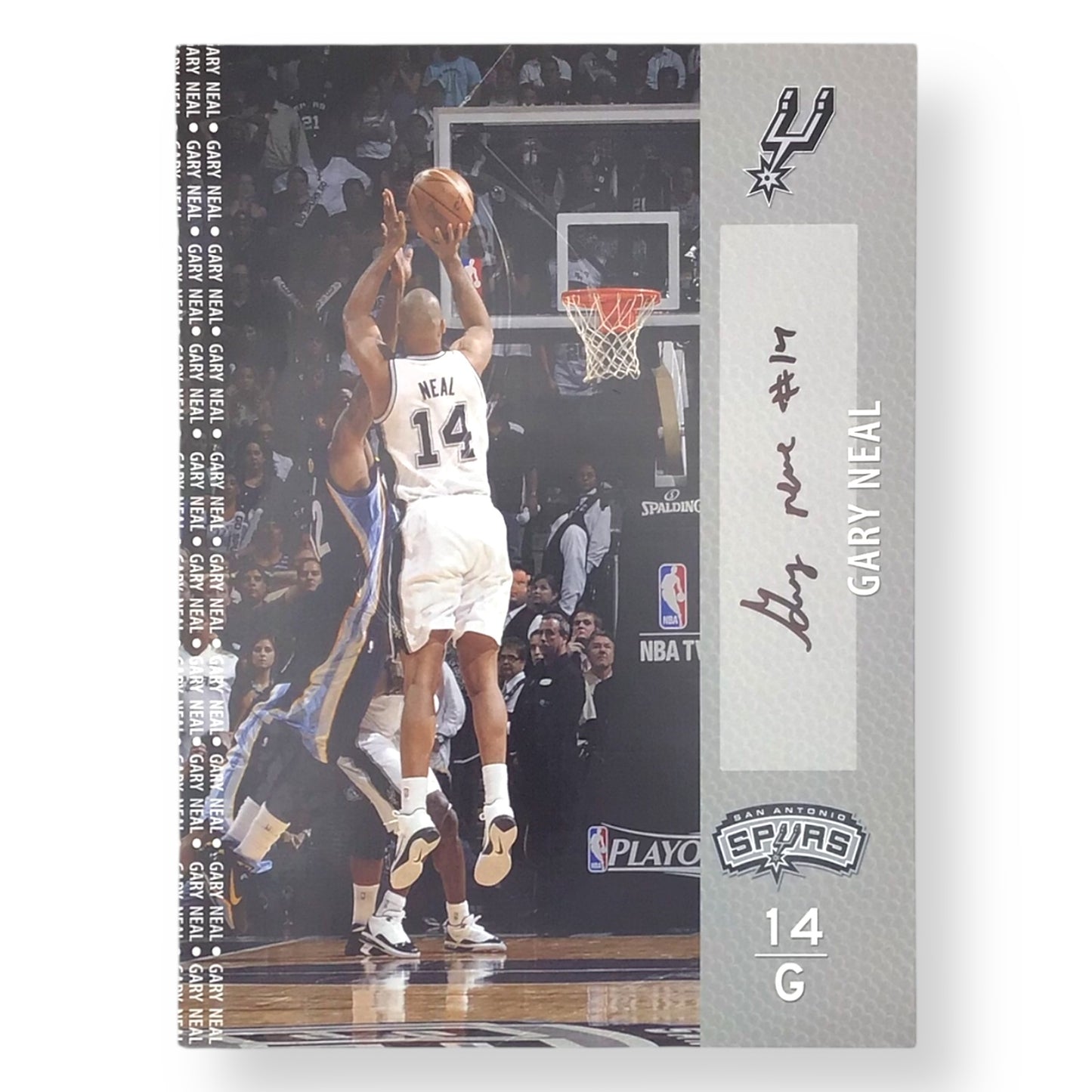 Gary Neal Autographed 8x10 Color Sheet – San Antonio Spurs