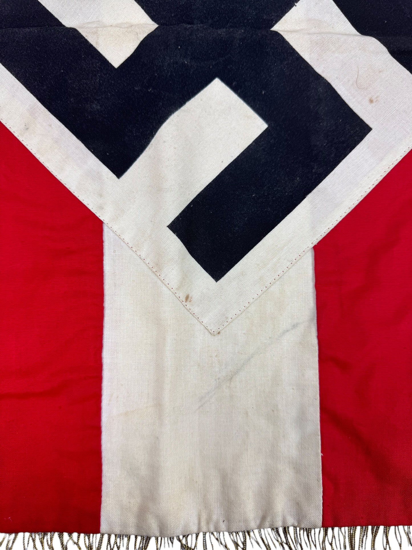 German WW2 Hitler Youth (Jugend) Officer Level Trumpet Banner Flag