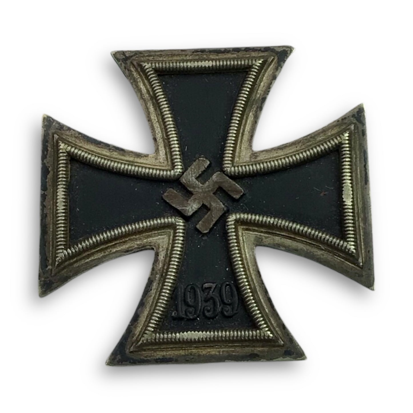 German WW2 Iron Cross 1st Class EK1 Maker Marked "L/11" Wilhelm Deumer
