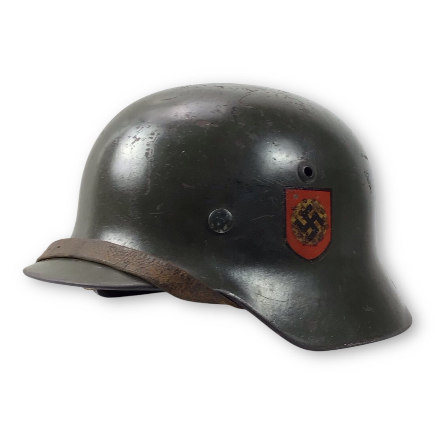 German WW2 M35 ET64 SS Double Decal Helmet