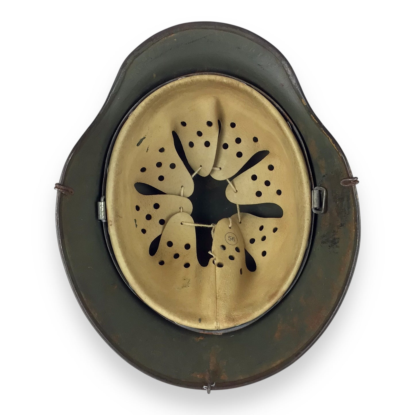 German WW2 M40 Waffen SS Double Decal SS Quist Runes Steel Helmet