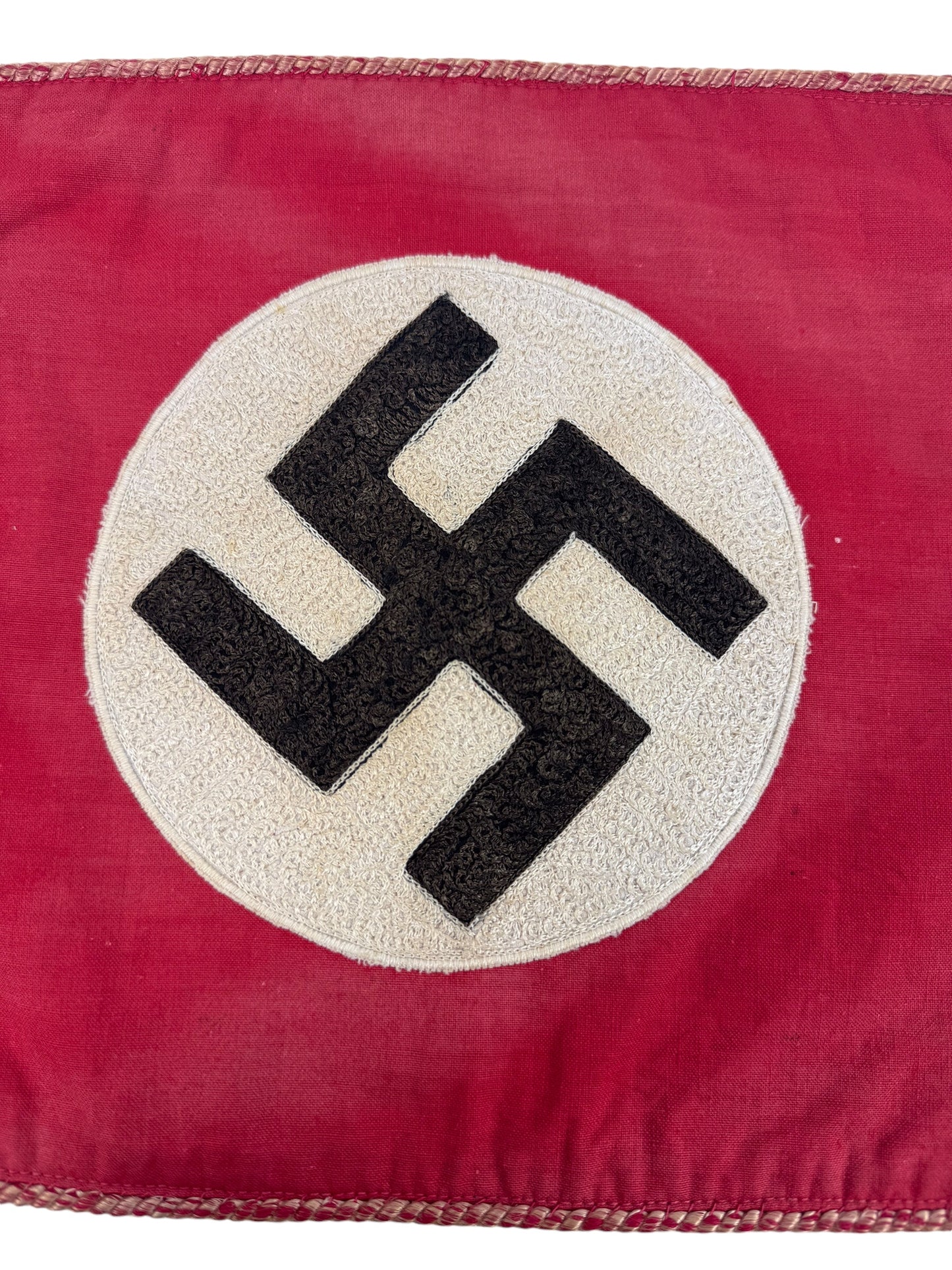 German WW2 NSDAP Party Flag "Whirl-Loop Embroidered"