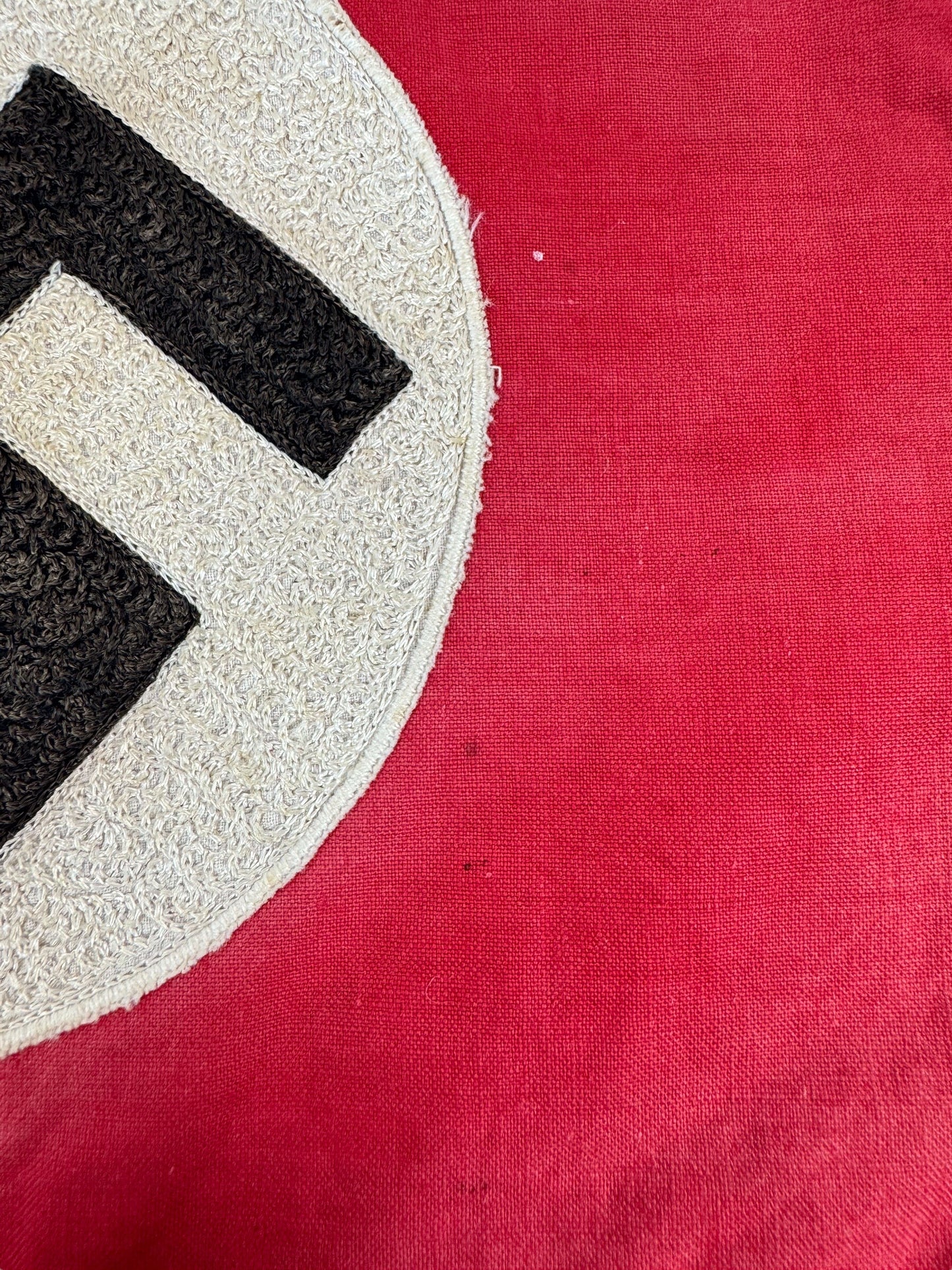 German WW2 NSDAP Party Flag "Whirl-Loop Embroidered"