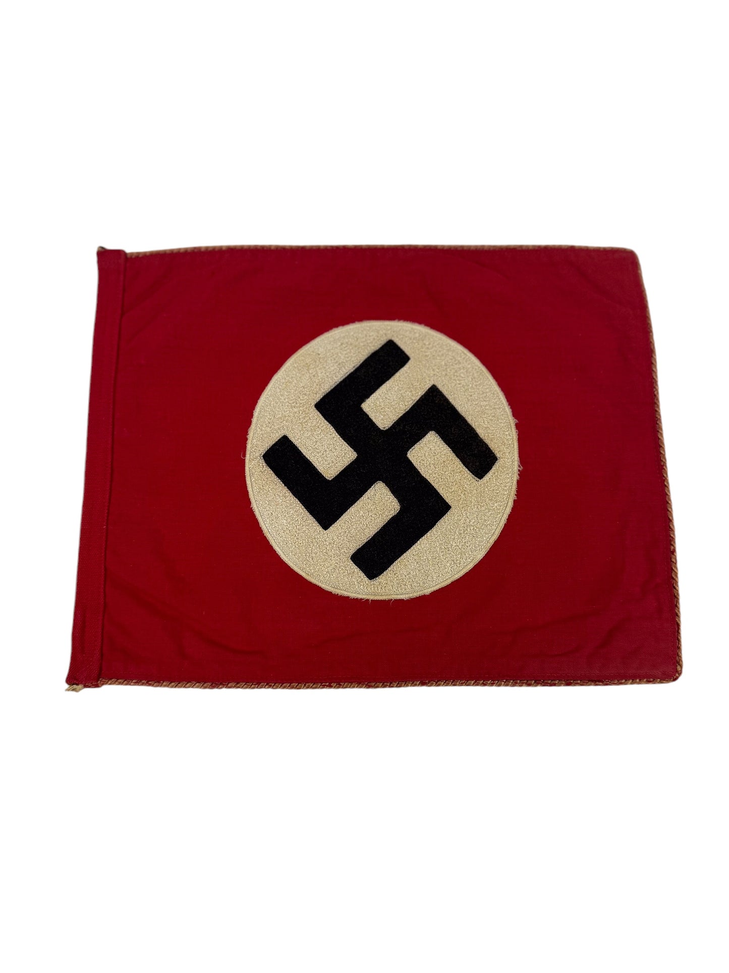 German WW2 NSDAP Party Flag "Whirl-Loop Embroidered"