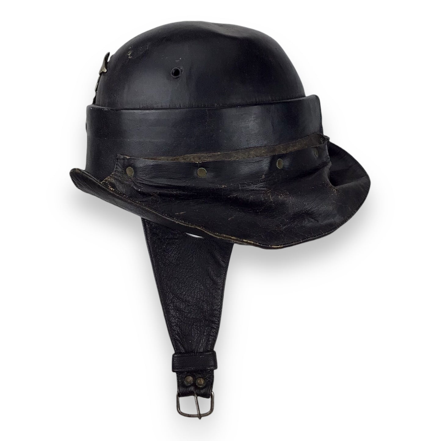 German WW2 NSKK German Motorcycle Crash Helmet w/ Eagle Insignia