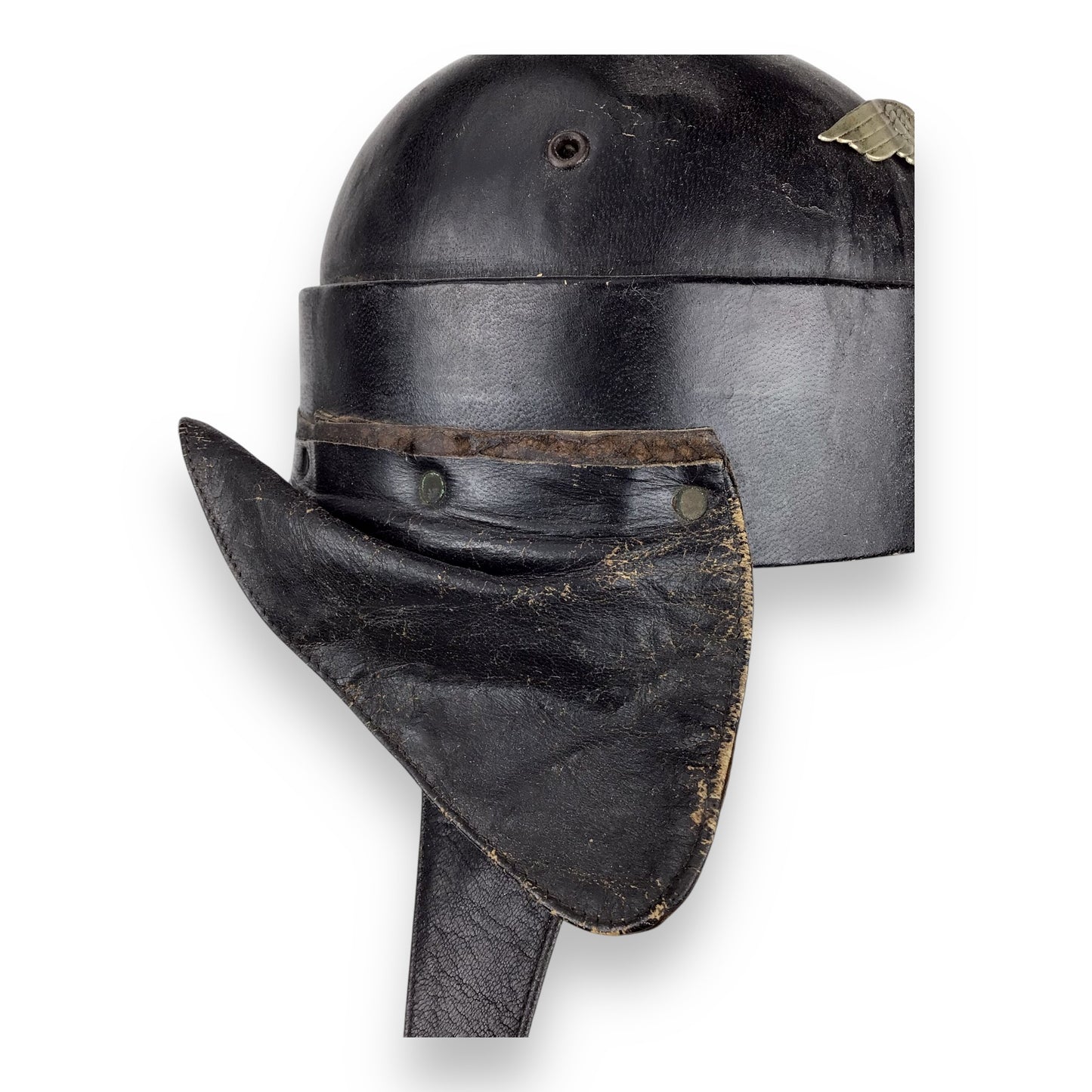 German WW2 NSKK German Motorcycle Crash Helmet w/ Eagle Insignia