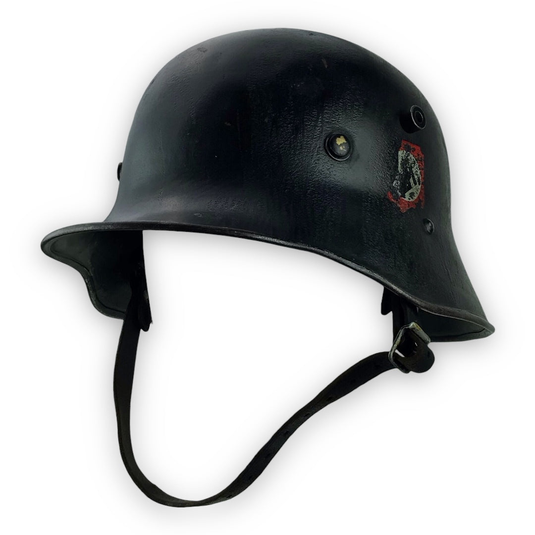 German WW2 SS Black M16 Transitional Helmet - Double Decal