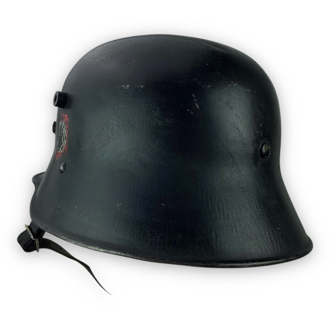 German WW2 SS Black M16 Transitional Helmet - Double Decal
