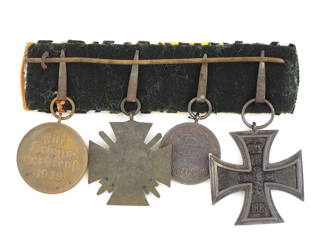 German WWI & WWII Medal Bar For Parade & Full Uniform Dress Occasions