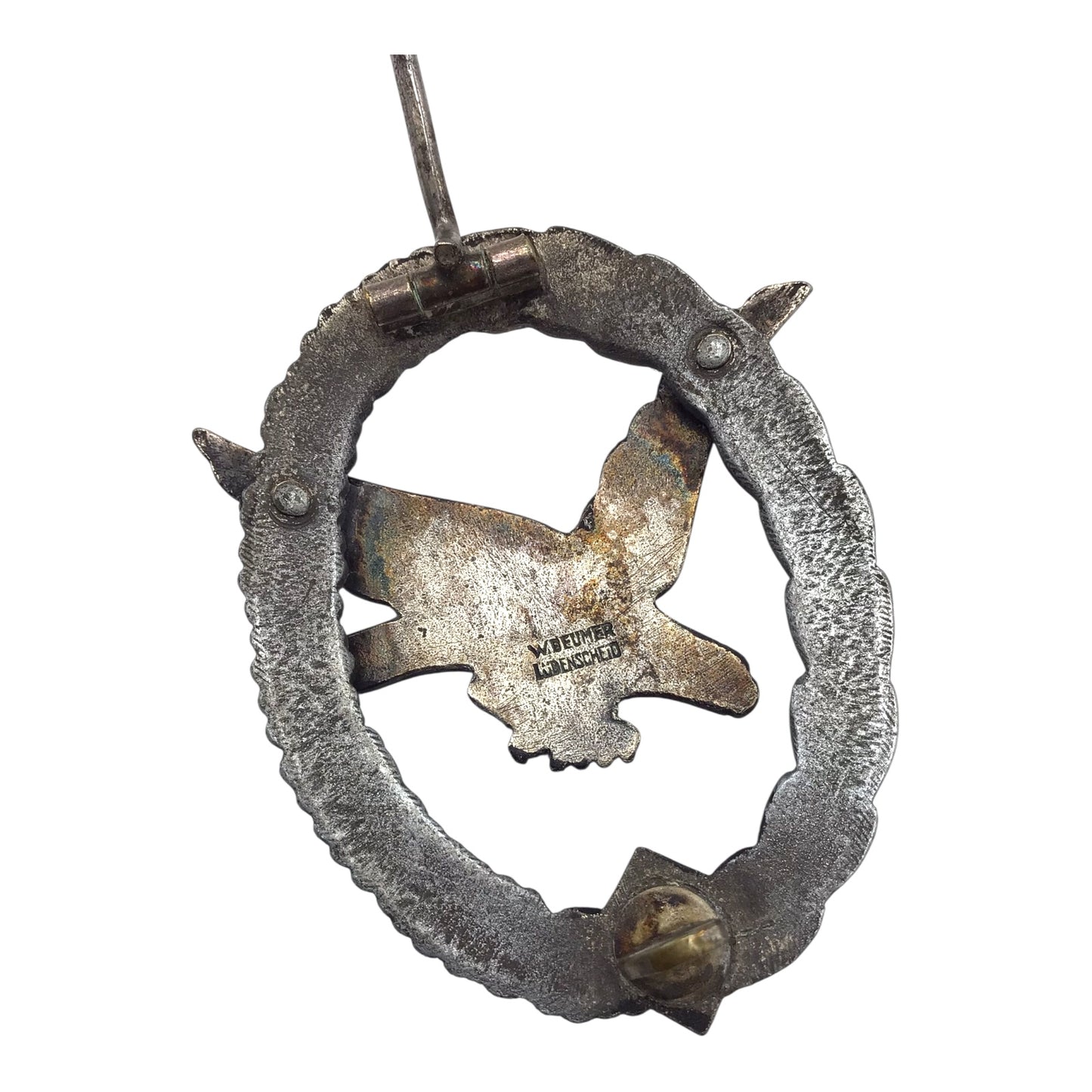 German WWII Luftwaffe Air Gunner Badge – W. Deumer Lüdenscheid Maker Mark Rare