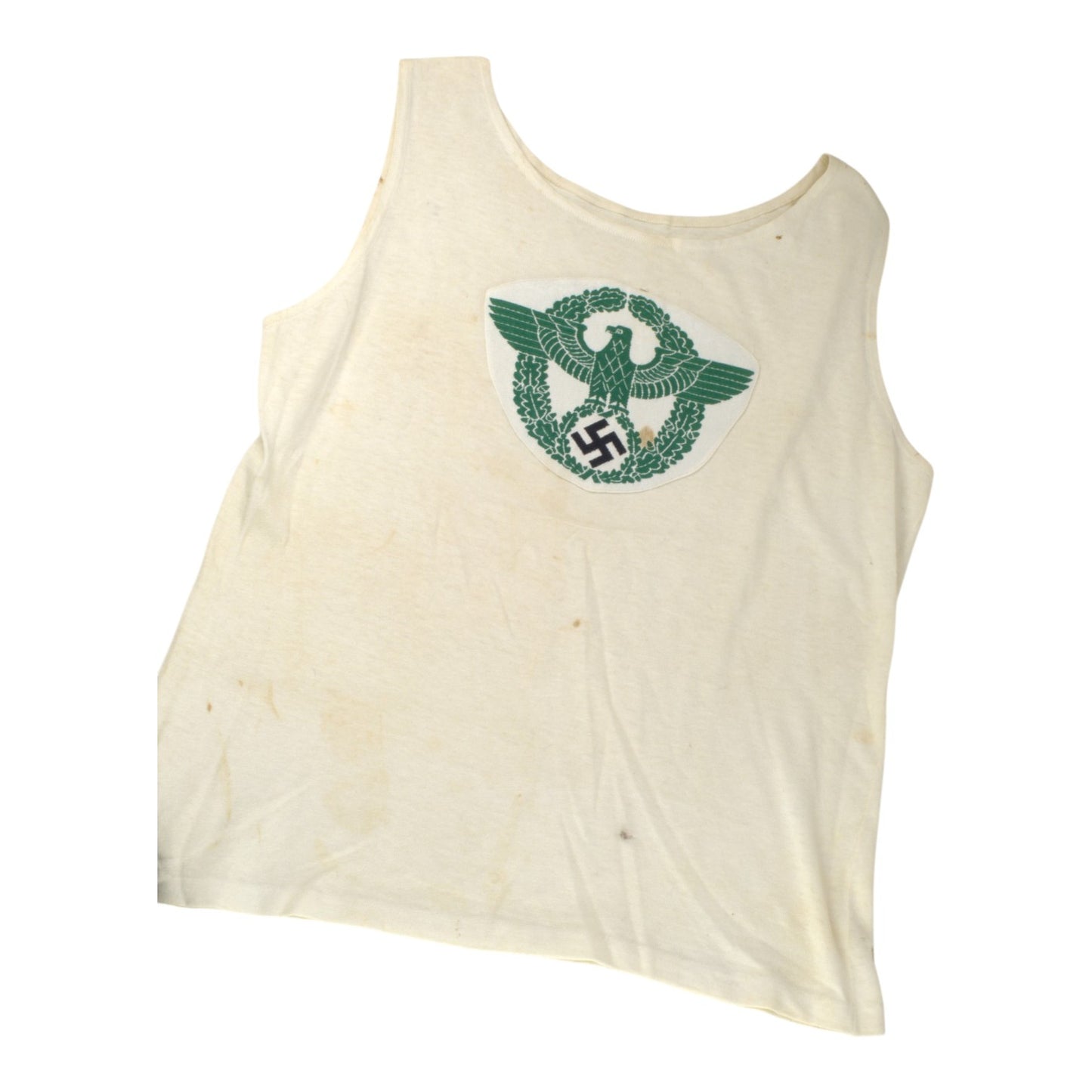 German WWII Polizei Police Sports Shirt Named "E.H." | Rare Vet Bring-Back