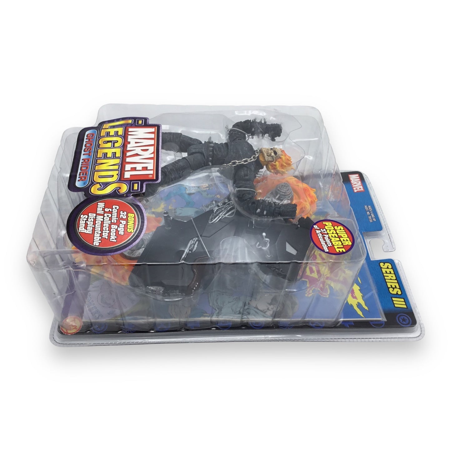 Ghost Rider Figure (2002) Sealed on Card Marvel Legends Series III Toy Biz