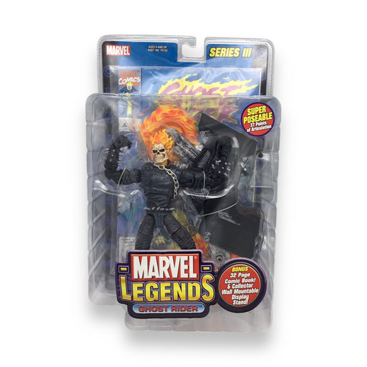 Ghost Rider Figure (2002) Sealed on Card Marvel Legends Series III Toy Biz