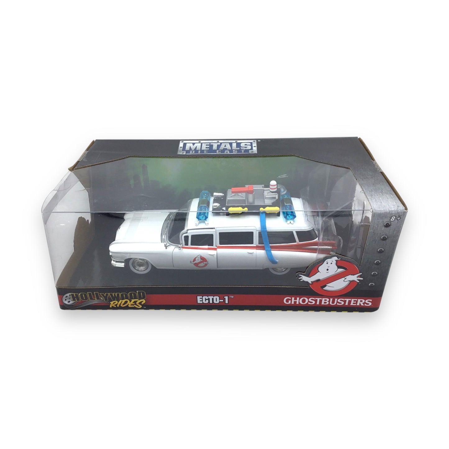 Ghostbusters Ecto-1 Hollywood Rides Jada Toys Metals Die-Cast – Collectible Car (New in Box)