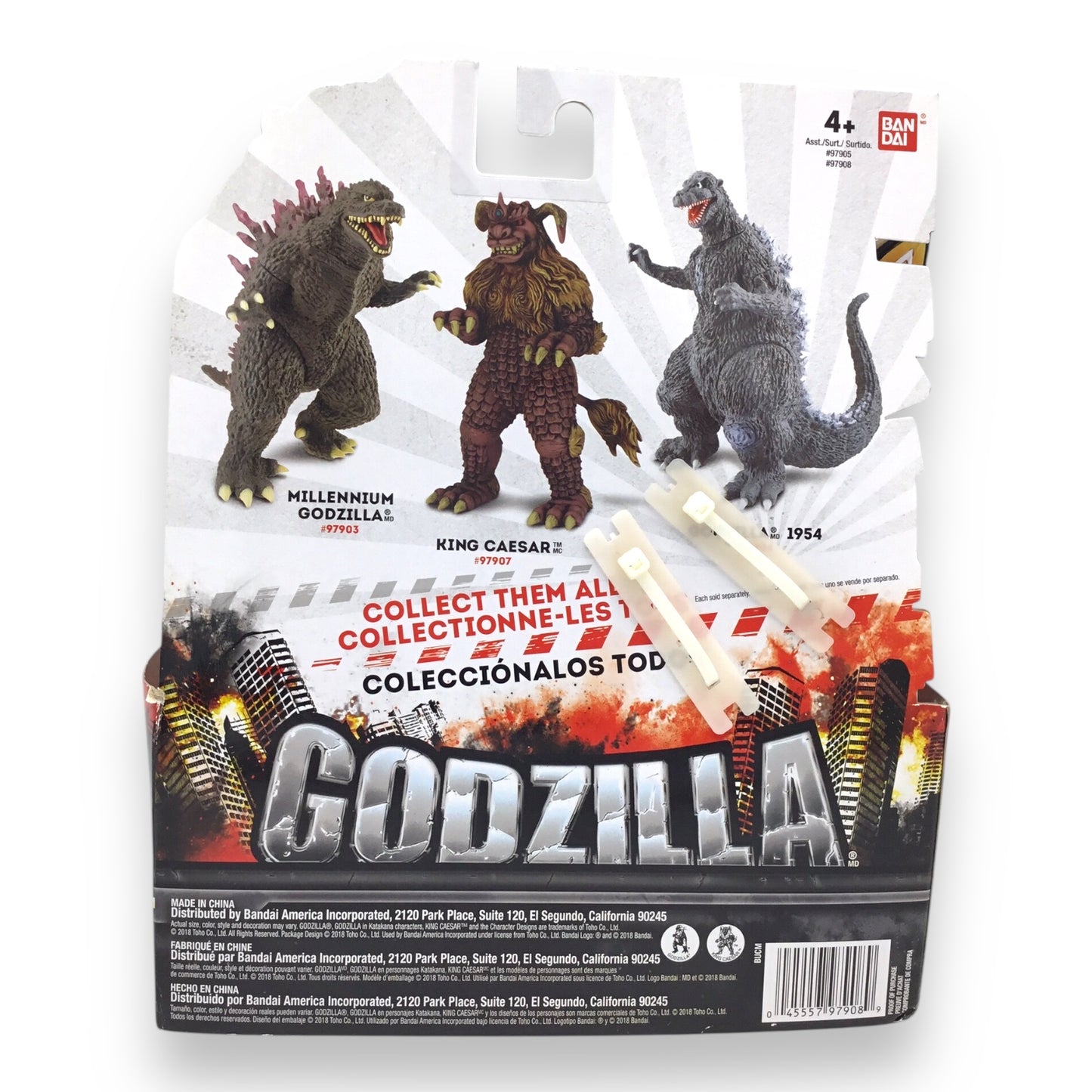 Godzilla Mothra 7" Figure Bandai 2018 Godzilla Collection New on Card