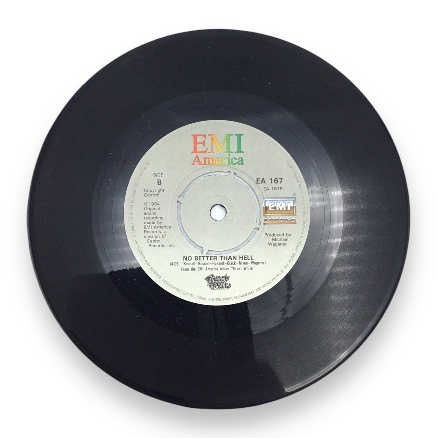 Great White Substitute / No Better Than Hell 45 Record Vinyl Emi America