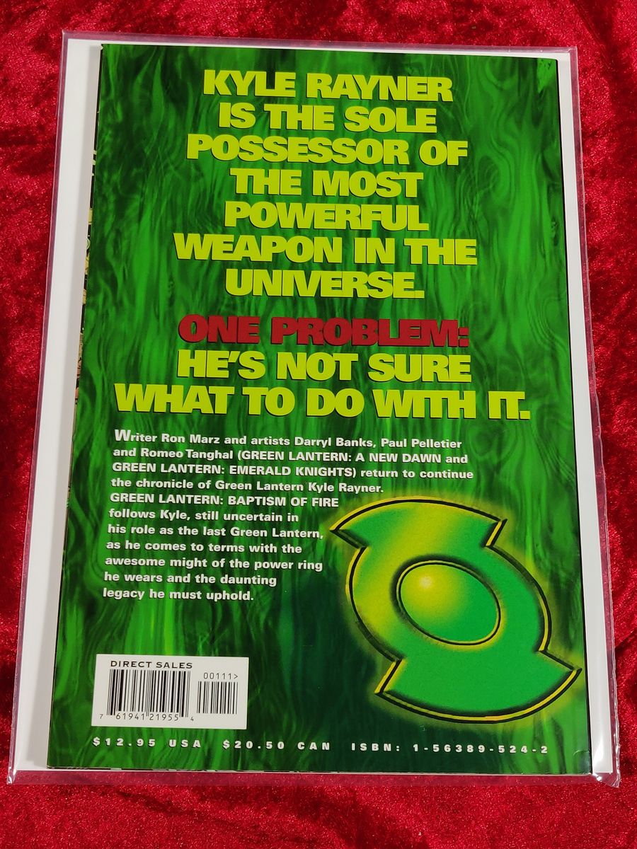 Green Lantern- Baptism Of Fire TPB First Printing 1999 Marz Banks Pelletier