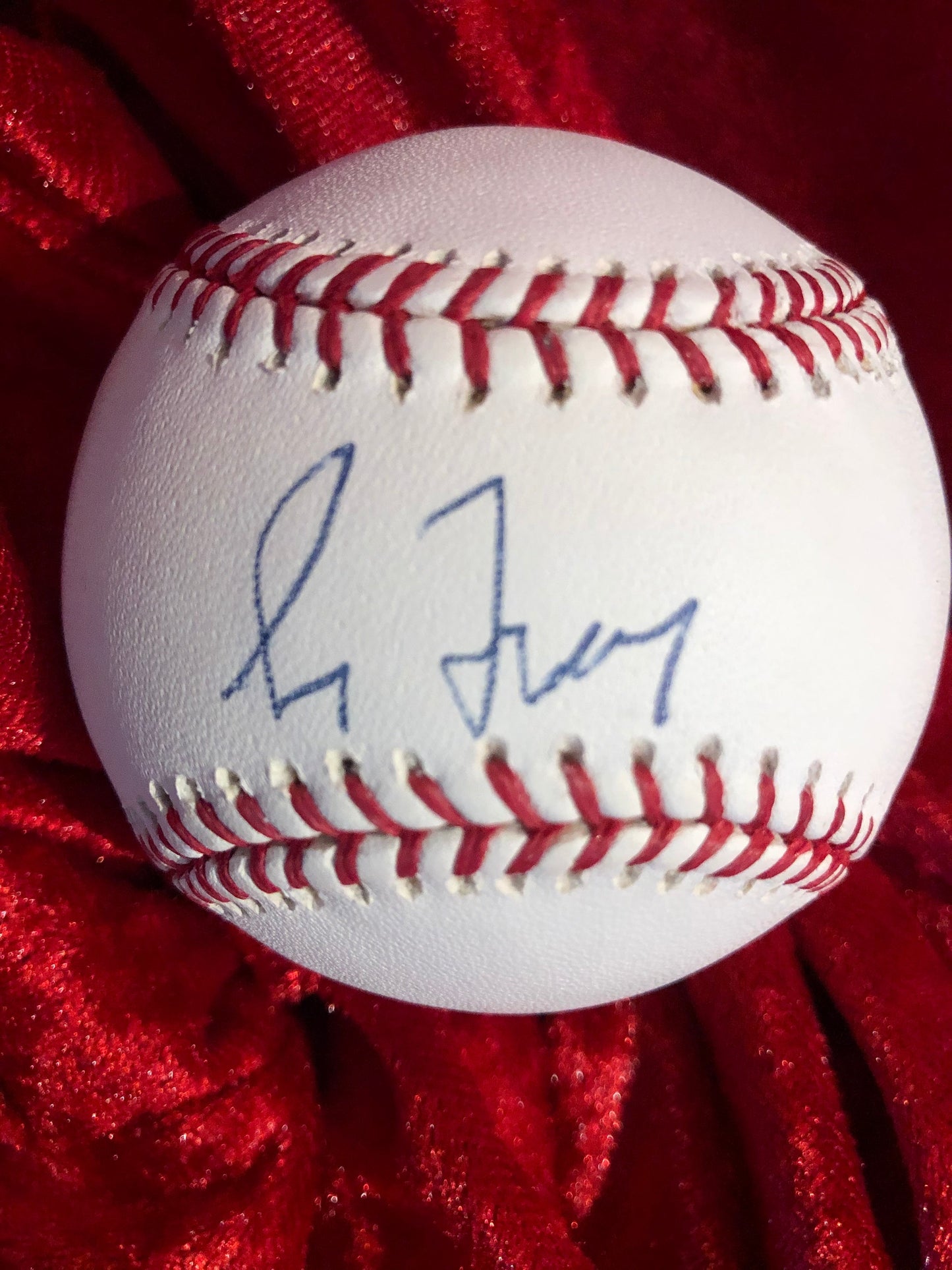 Greg Maddux Signed Baseball Shadowbox w/ Card & Figure – PSA/DNA