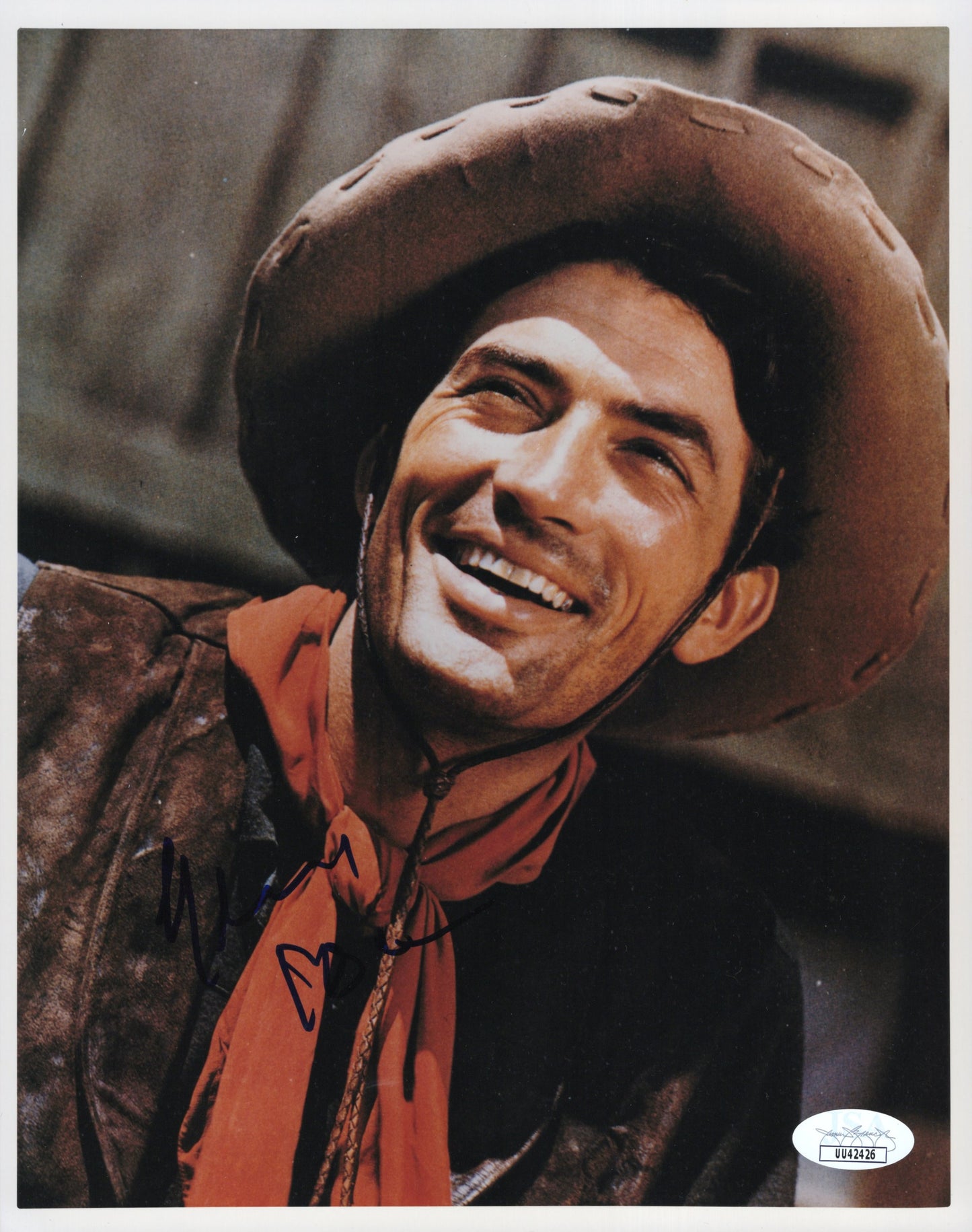 Gregory Peck Signed Photo 8x10, Gregory Peck Autograph as Lewton 'Lewt' McCanles in Duel In The Sun, JSA and PSA Letter Double Certified Authentic UU42426