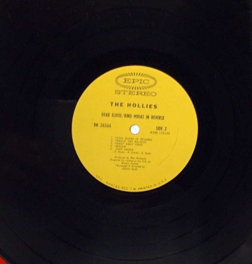 HOLLIES~DEAR ELOISE/KING MIDAS ORIGINAL 1967 EPIC Stereo