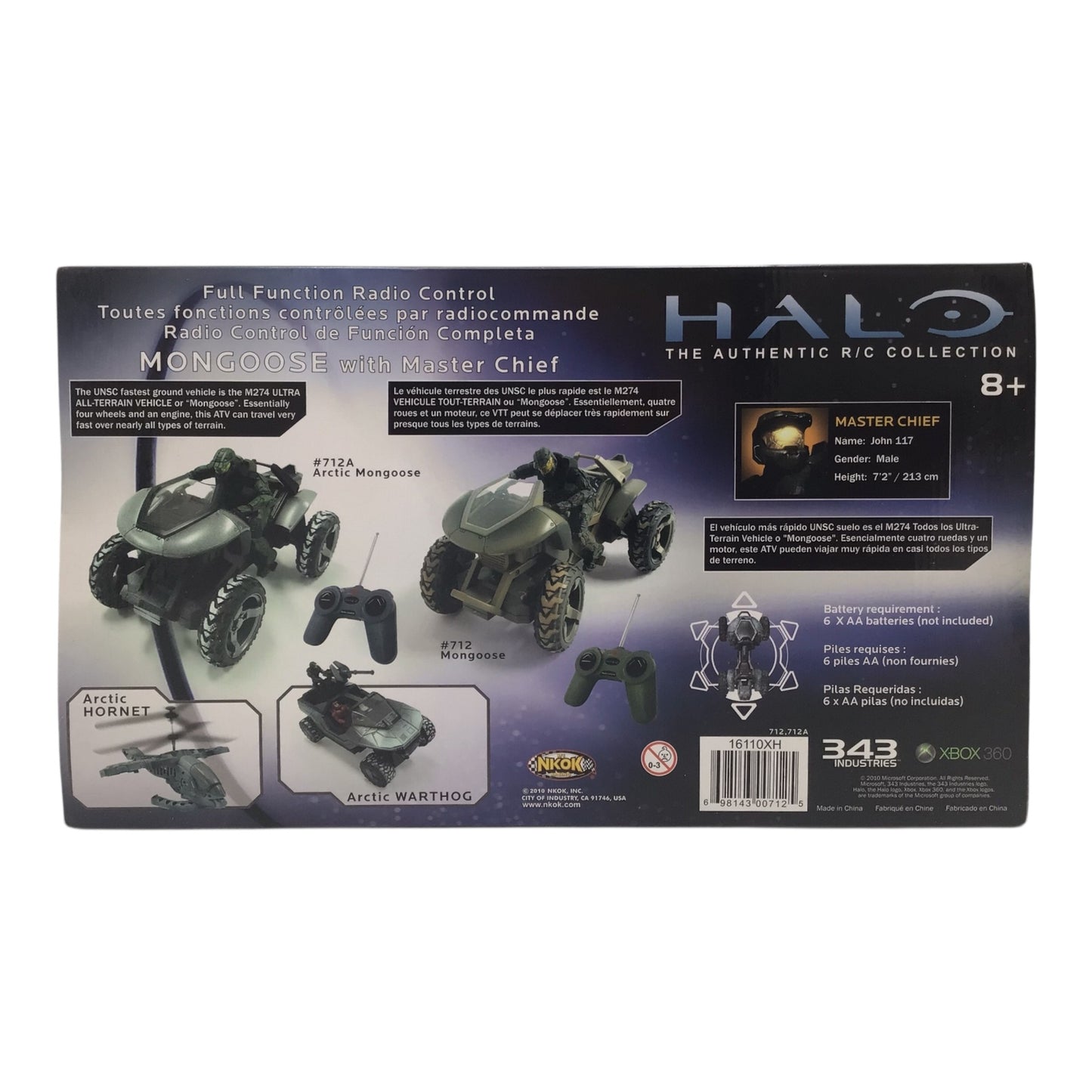 Halo 3 Remote Controlled Mongoose with Master Chief - New in Box