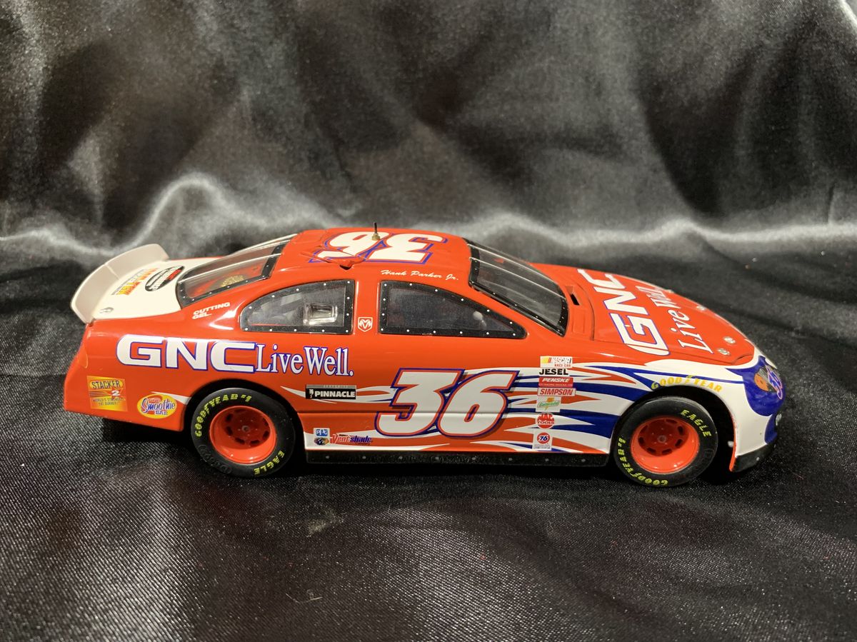 Hank Parker Jr #36 GNC Live Well 2001 Authentics 1/24 Scale NASCAR Busch Diecast