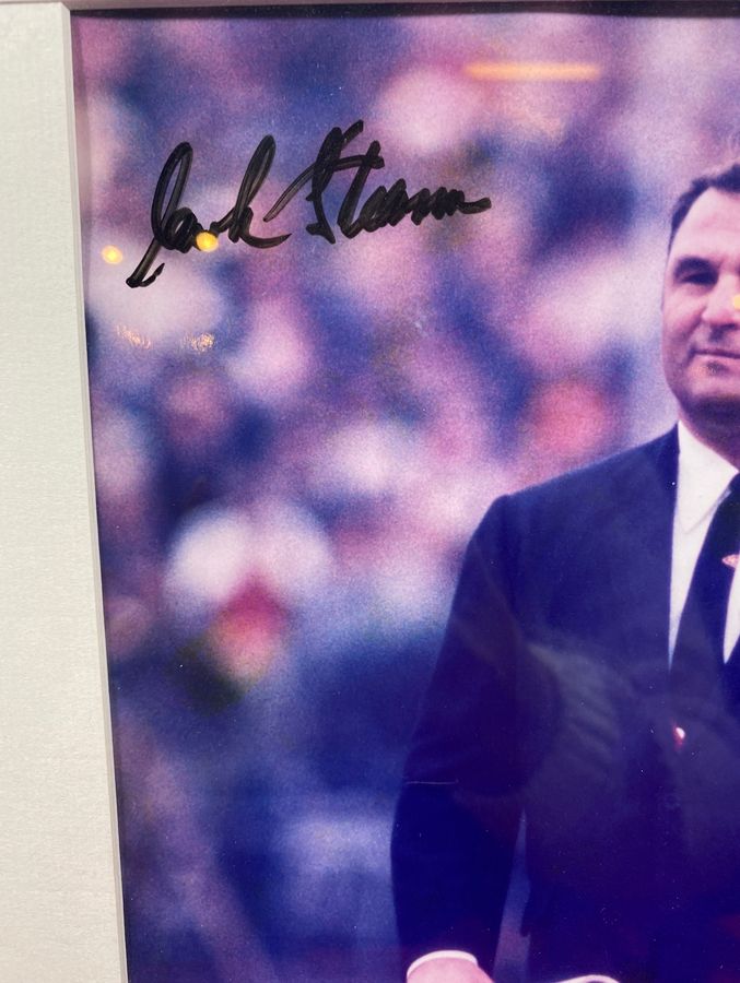 Hank Stram Signed 8x10 Framed Photo, Super Bowl IV Chiefs Legend