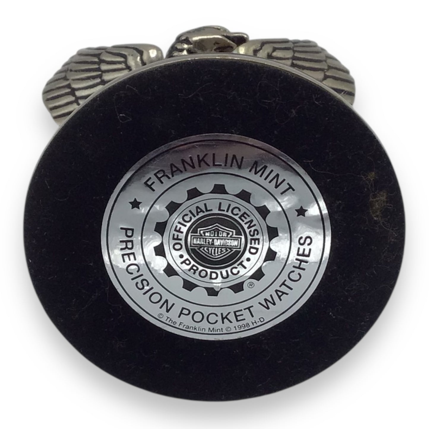 Harley Davidson Heritage Softail Pocket Watch with Eagle Stand